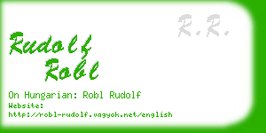 rudolf robl business card